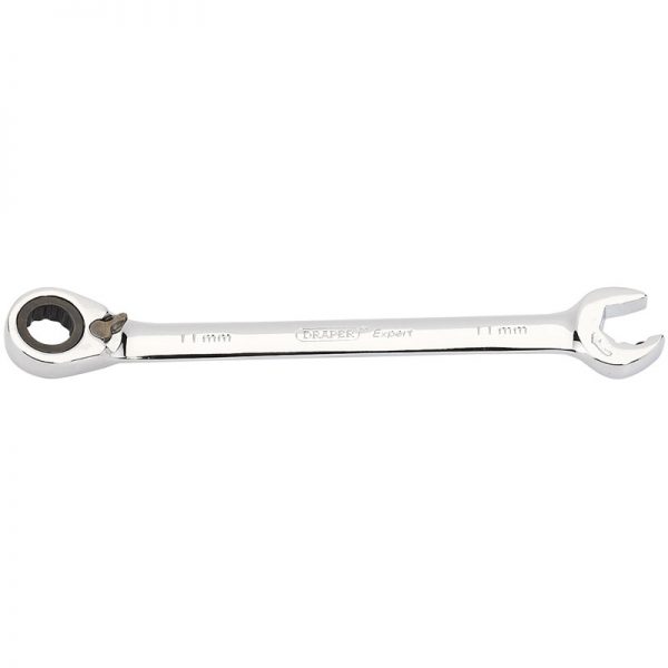 Expert 11mm Draper Expert Hi-Torq® Metric Reversible Double Ratcheting Combination Spanner