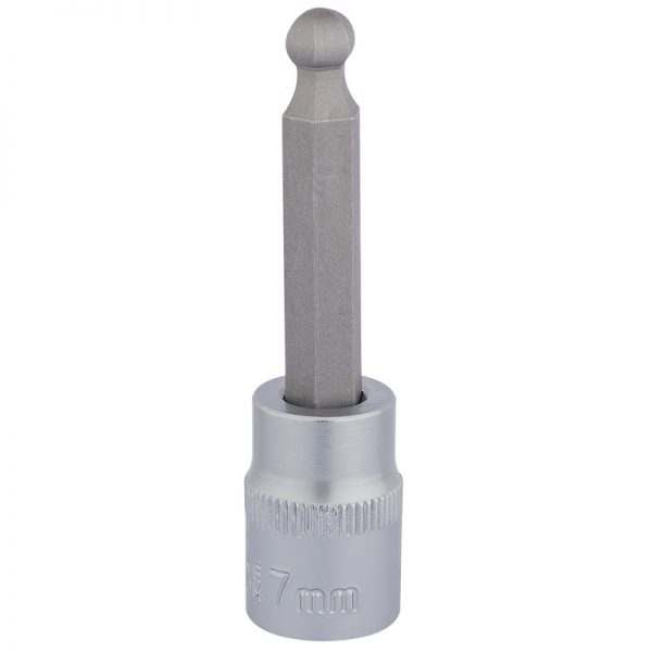 3/8" Sq. Dr. Ball End Hexagonal Socket Bits (7mm)