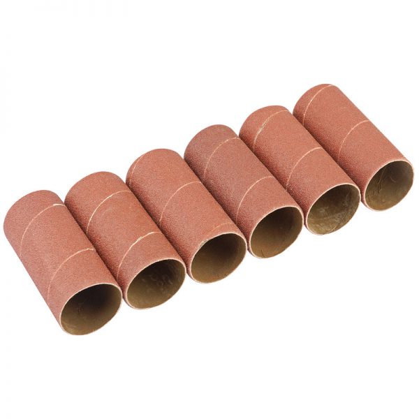 Pack of Six 51mm Aluminium Oxide Sanding Sleeves for 10773