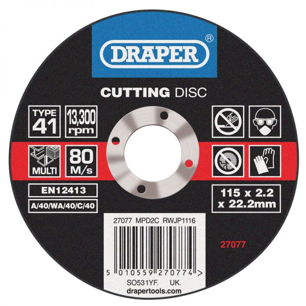 Multi Purpose Cutting Disc (115 x 1.6 x 22.2mm)