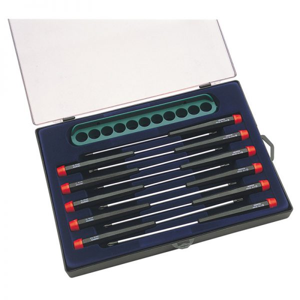 Precision Screwdriver Set with Wall Rack (11 Piece)