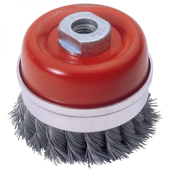 Expert 80mm x M14 Twist Knot Wire Cup Brush