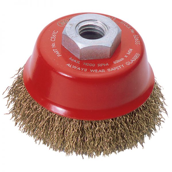 Expert 60mm x M14 Crimped Wire Cup Brush