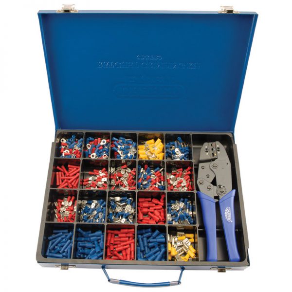 Expert Ratchet Crimping Tool and Terminal Kit