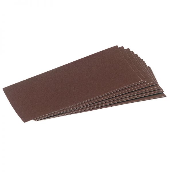 Ten 232 x 92mm Assorted Aluminium Oxide Sanding Sheets