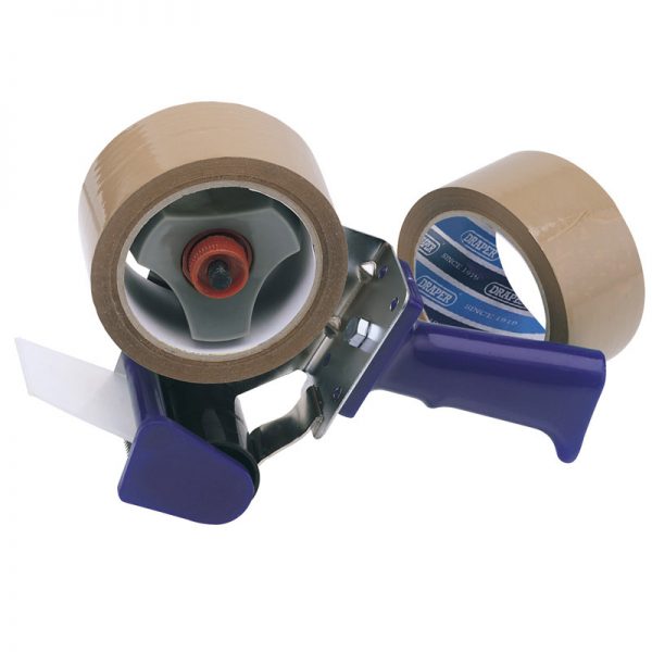 Hand-Held Packing (Security) Tape Dispenser Kit with Two Reels of Tape