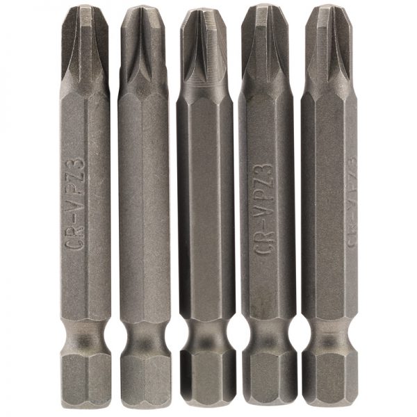 No.3 1/4" Hex. PZ Type Insert Bit 50mm Long x 5