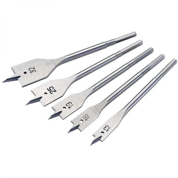 Metric Flat Wood Bit Set (5 Piece)