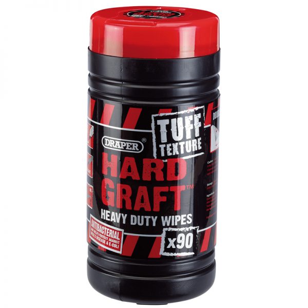 Tuff Texture, 'Hard Graft' Heavy Duty Wipes (Tub of 90)