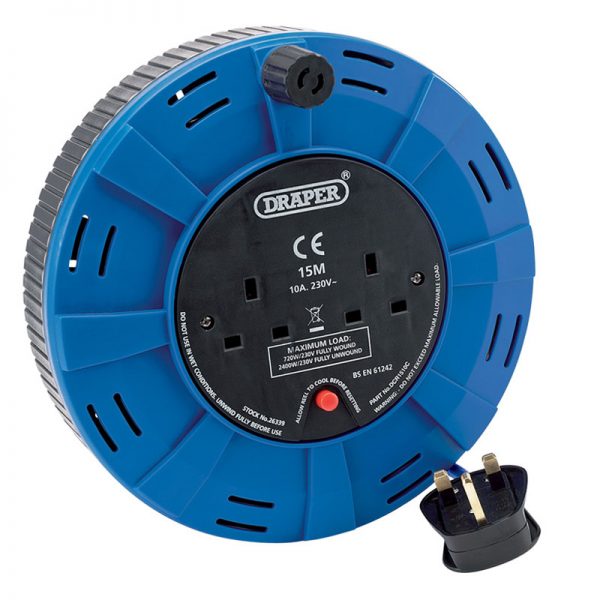 230V Twin Extension Cable Reel (15M)