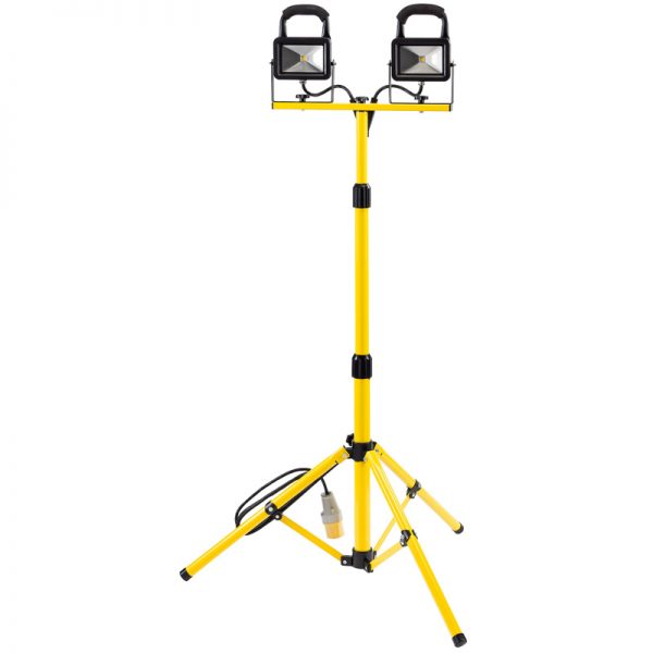 110V Twin COB LED Worklamp with Tripod (10W)